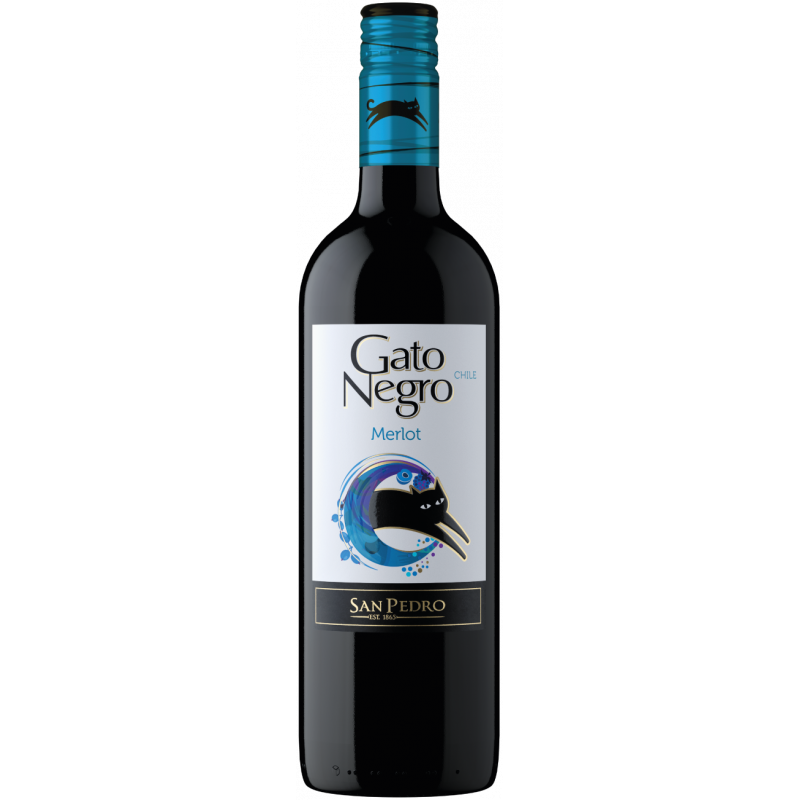 Vinho Gato Negro Merlot (Garrafa 750ml)